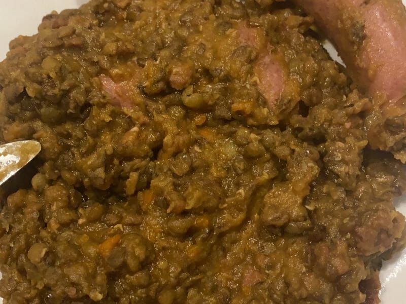 Cliquez pour zoomer ! Lentilles et ses saucisses Thermomix par annaisrlld