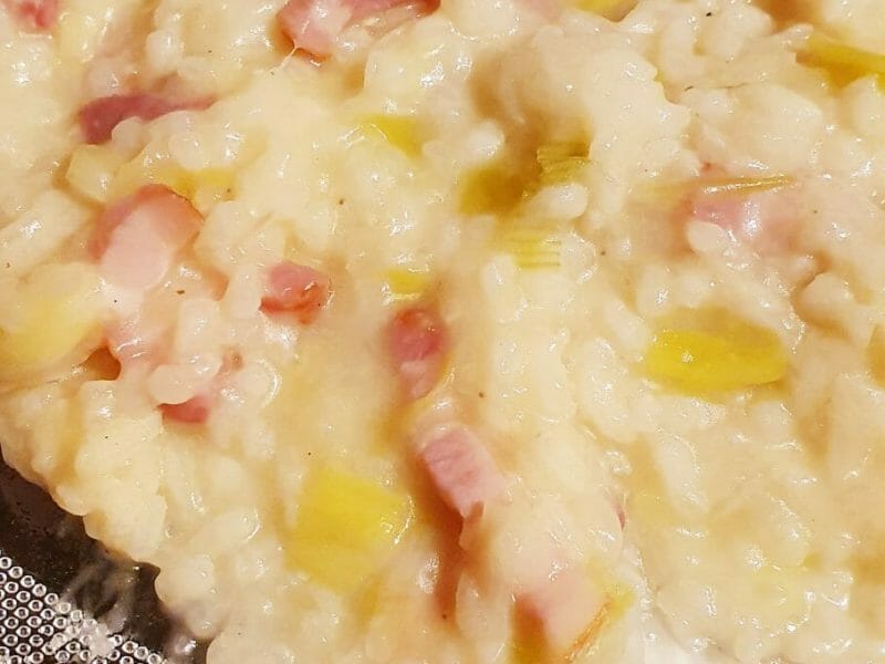 Cliquez pour zoomer ! Risotto poireaux et lardons Thermomix par ameliehom25