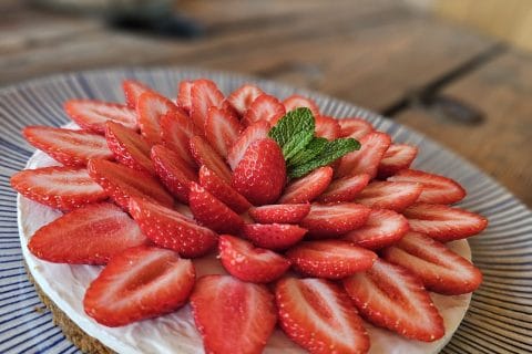 Cliquez pour zoomer ! Tarte aux fraises sans cuisson Thermomix par bebajulo