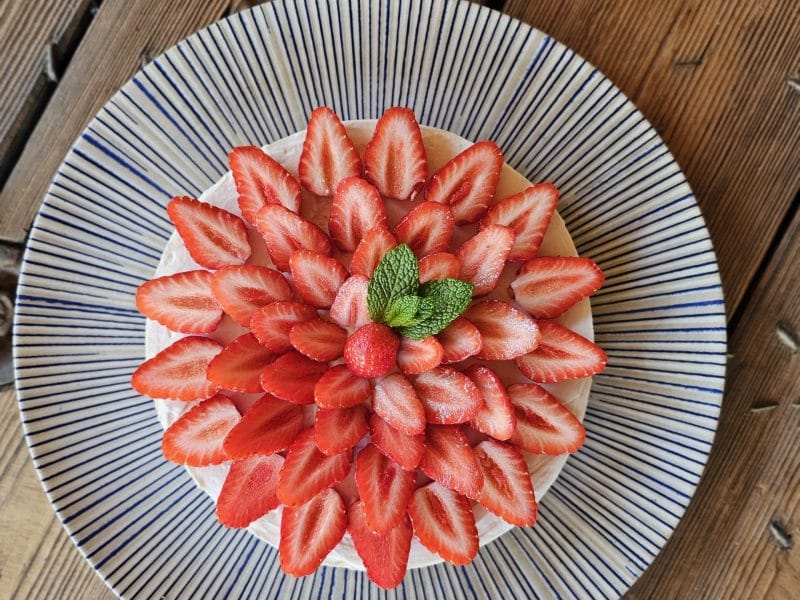 Cliquez pour zoomer ! Tarte aux fraises sans cuisson Thermomix par bebajulo