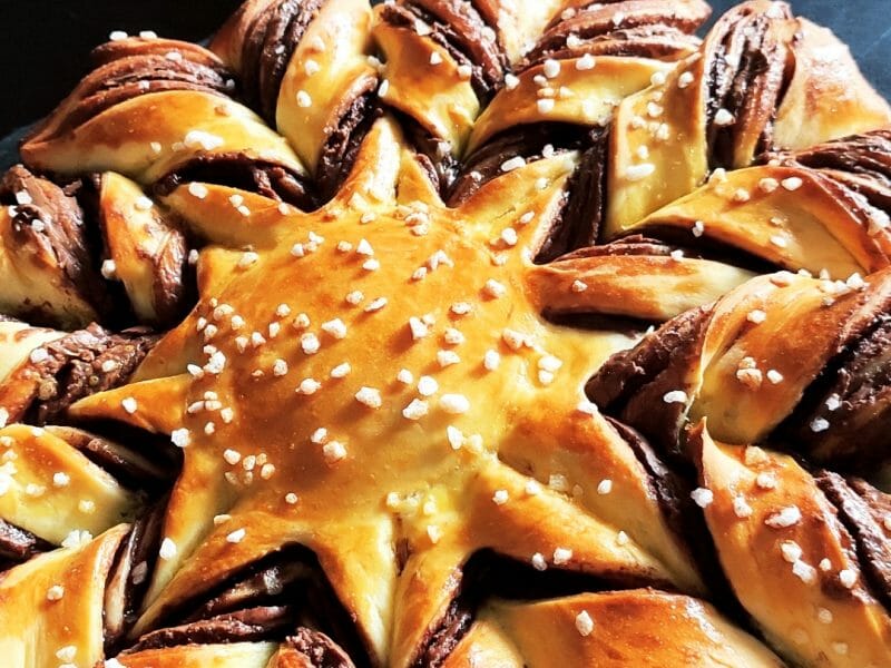 Cliquez pour zoomer ! Brioche étoilée au Nutella Thermomix par bebajulo