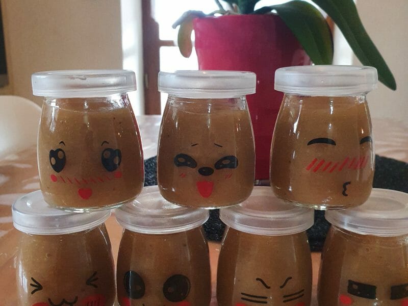 Cliquez pour zoomer ! Compote de pommes, bananes et miel Thermomix par Laythie