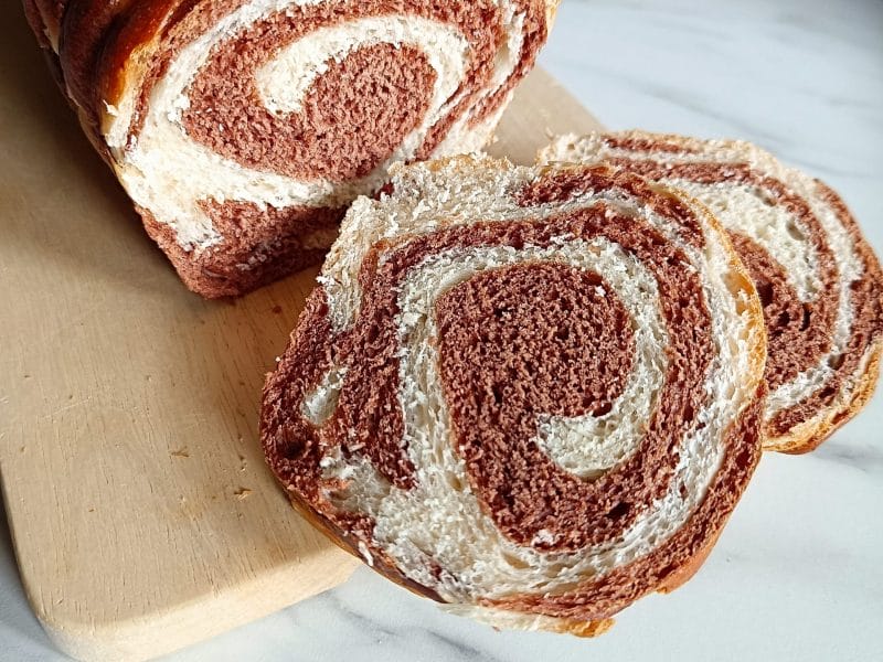 Cliquez pour zoomer ! Brioche marbrée Thermomix par Fabiiola