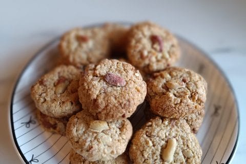 Cliquez pour zoomer ! Biscuits cacahuètes et flocons d’avoine Thermomix par Fabiiola