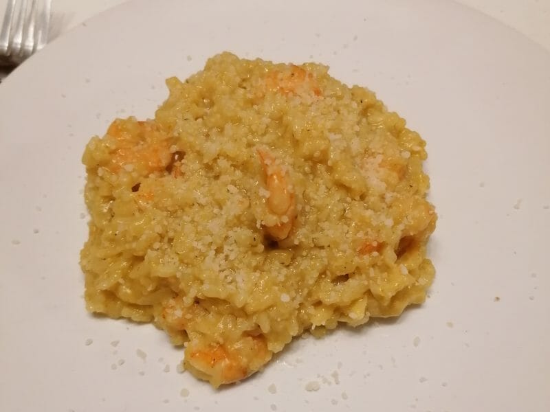 Cliquez pour zoomer ! Risotto crevettes et curry Thermomix par audrey0313