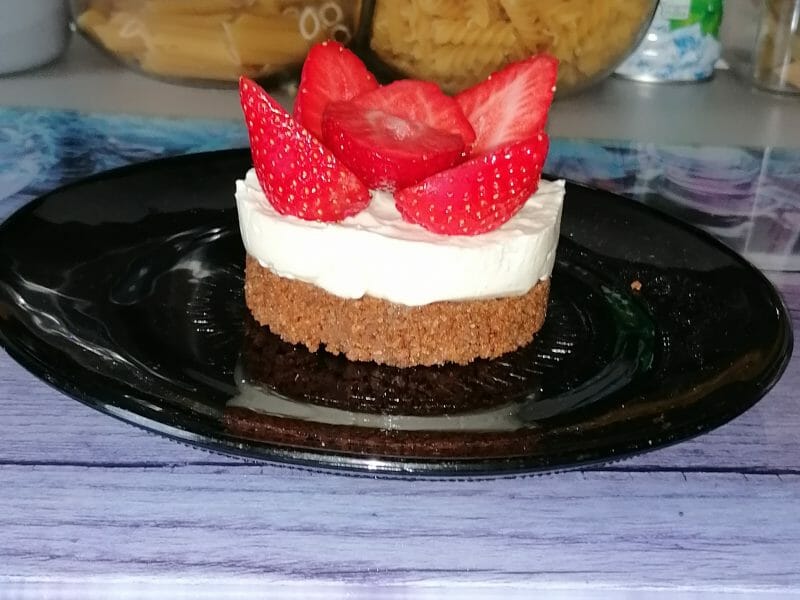 Cliquez pour zoomer ! Tarte aux fraises sans cuisson Thermomix par audrey0313