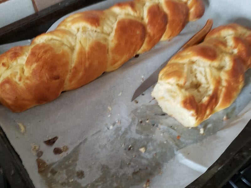 Cliquez pour zoomer ! Brioche tressée à la mie filante Thermomix par nassera35