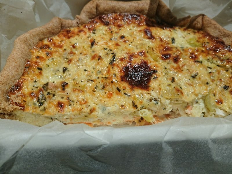 Cliquez pour zoomer ! Quiche saumon et courgettes Thermomix par selly06