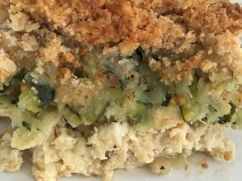 Cliquez pour zoomer ! Crumble poulet, courgettes et parmesan Thermomix par milro609