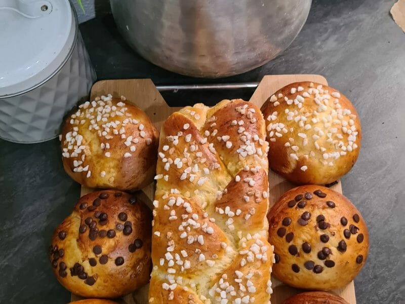 Cliquez pour zoomer ! Brioche tressée à la mie filante Thermomix par jessiksy