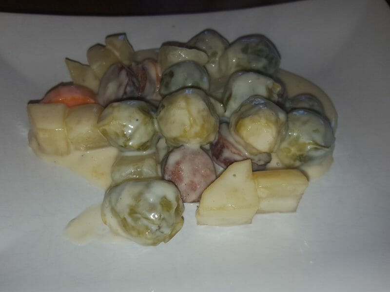 Cliquez pour zoomer ! Potée de choux de Bruxelles Thermomix par Babeth