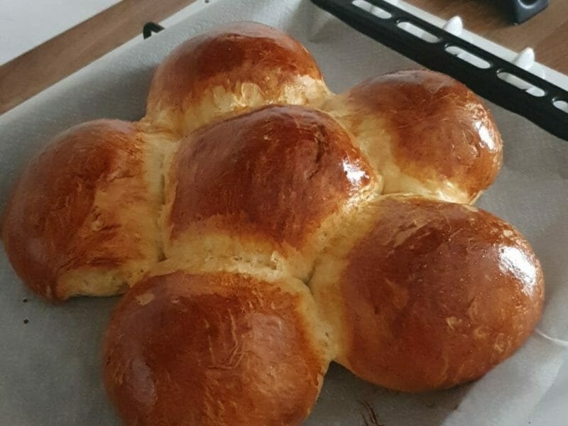 Cliquez pour zoomer ! Brioche tressée à la mie filante Thermomix par Babeth