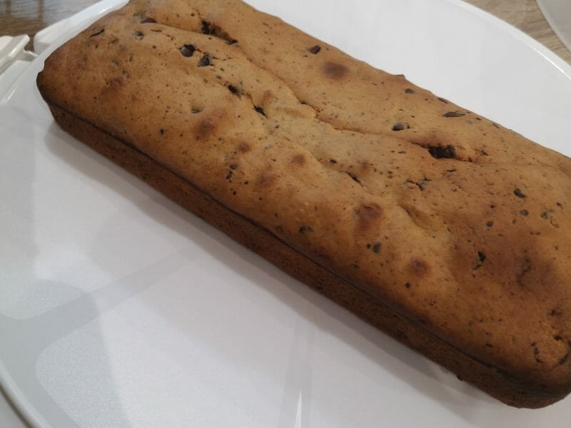 Cliquez pour zoomer ! Cake banane et pépites de chocolat Thermomix par stefy123