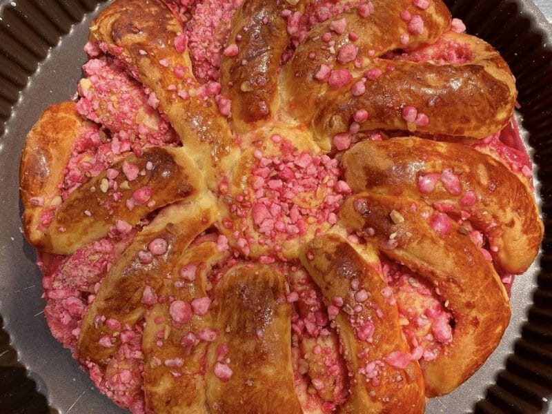 Cliquez pour zoomer ! Brioche aux pralines roses Thermomix par marion8369