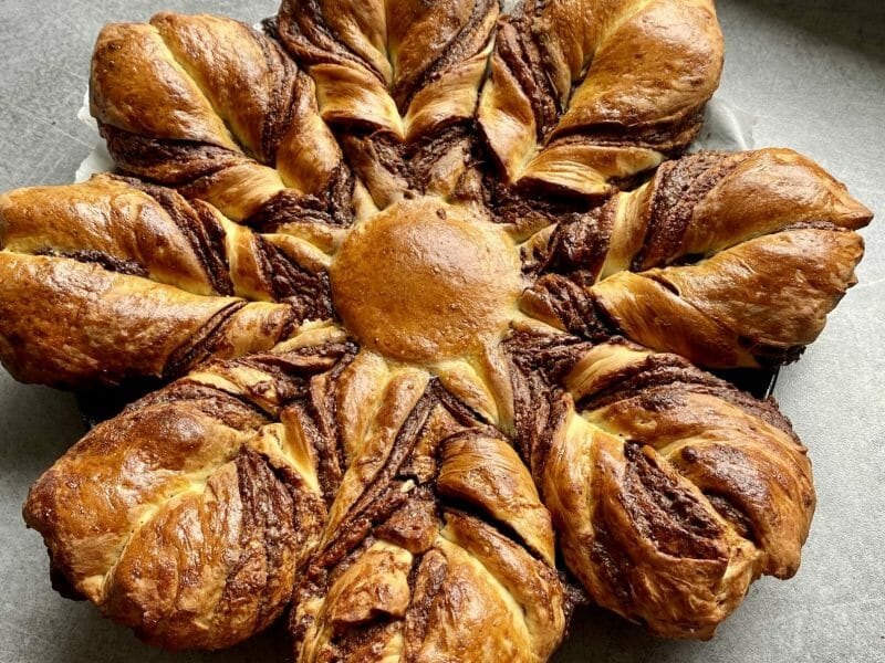 Cliquez pour zoomer ! Brioche étoilée au Nutella Thermomix par marion8369