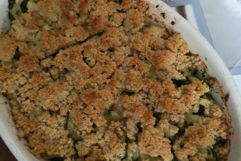 Cliquez pour zoomer ! Crumble courgettes, basilic et parmesan Thermomix par charlene8426