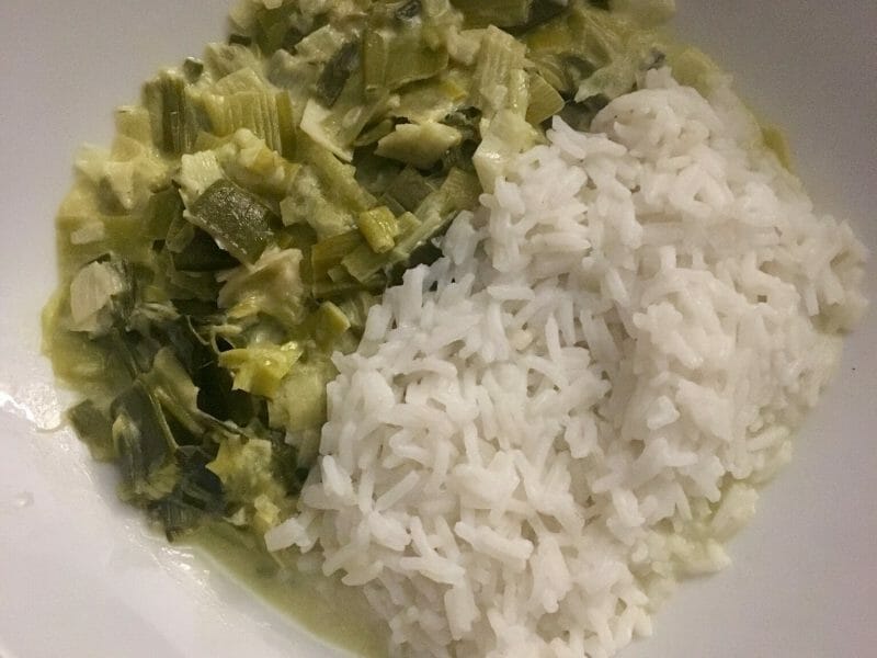 Fondue de poireaux au Thermomix Cookomix