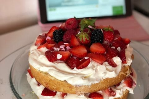 Cliquez pour zoomer ! Shortcake aux fraises au Thermomix