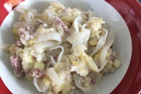 Cliquez pour zoomer ! Tagliatelles à la crème de poireaux au Thermomix