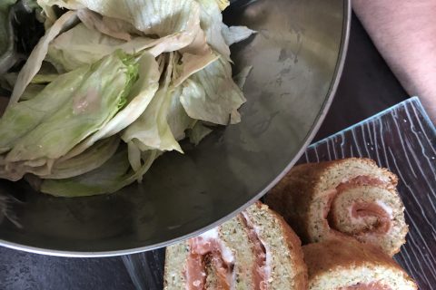 Cliquez pour zoomer ! Roulé aux courgettes et au saumon fumé au Thermomix