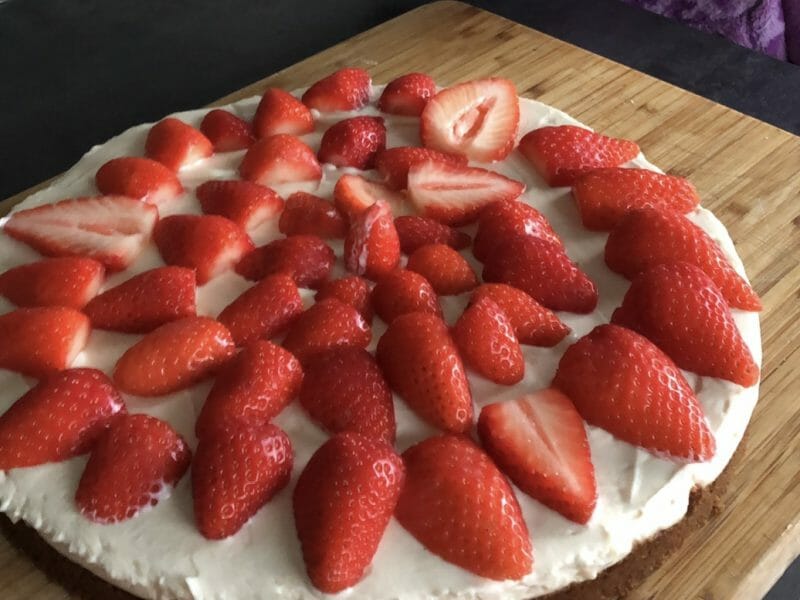 Cliquez pour zoomer ! Tarte aux fraises sans cuisson Thermomix par littlemary85