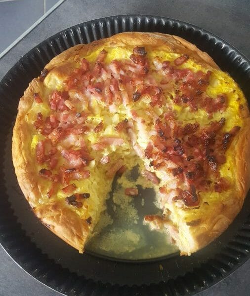 Cliquez pour zoomer ! Zwiebelkuchen – gâteau aux oignons Thermomix par Delphine03