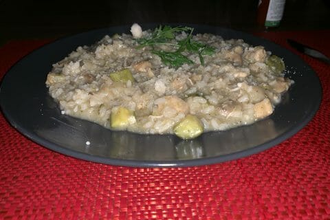 Cliquez pour zoomer ! Risotto courgettes et crevettes Thermomix par riml