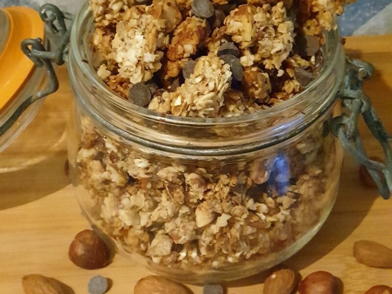 Cliquez pour zoomer ! Granola dattes et banane Thermomix par rinette91