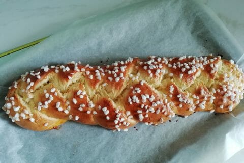 Cliquez pour zoomer ! Brioche tressée à la mie filante Thermomix par ynomra