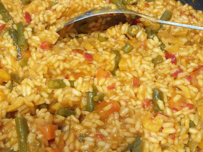 Cliquez pour zoomer ! Paella végétarienne Thermomix par Theloutch