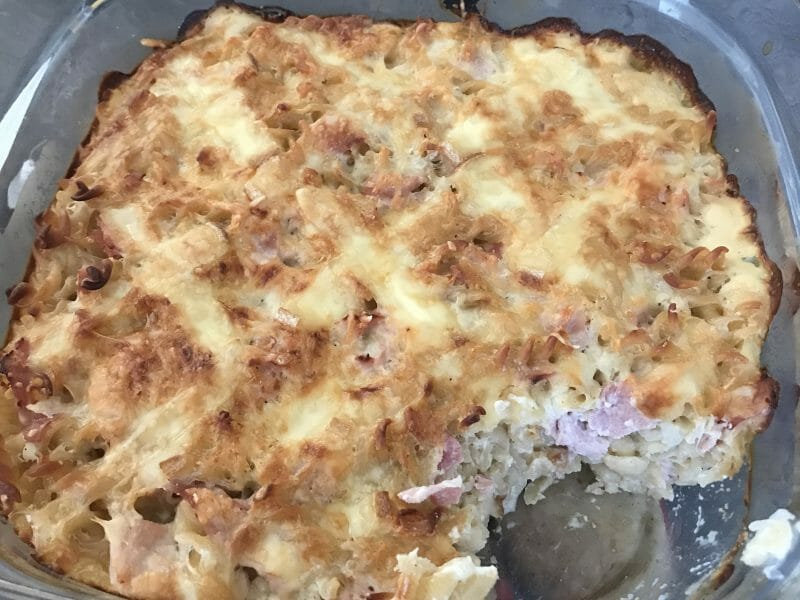 Cliquez pour zoomer ! Gratin de fusilli au jambon Thermomix par Frozen