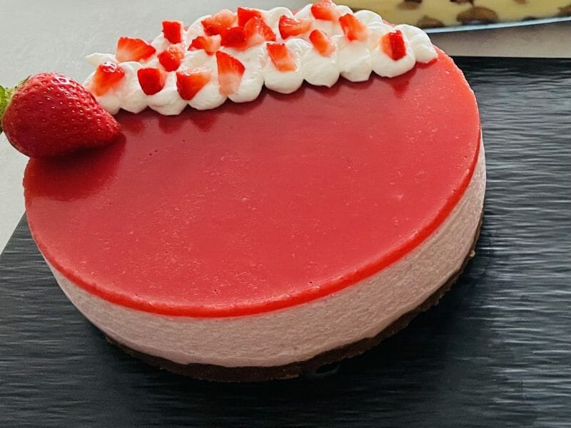 Cliquez pour zoomer ! Bavarois aux fraises Thermomix par stephanynola