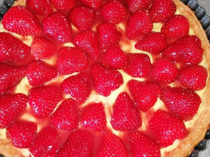 Cliquez pour zoomer ! Tarte aux fraises Thermomix par clairette59