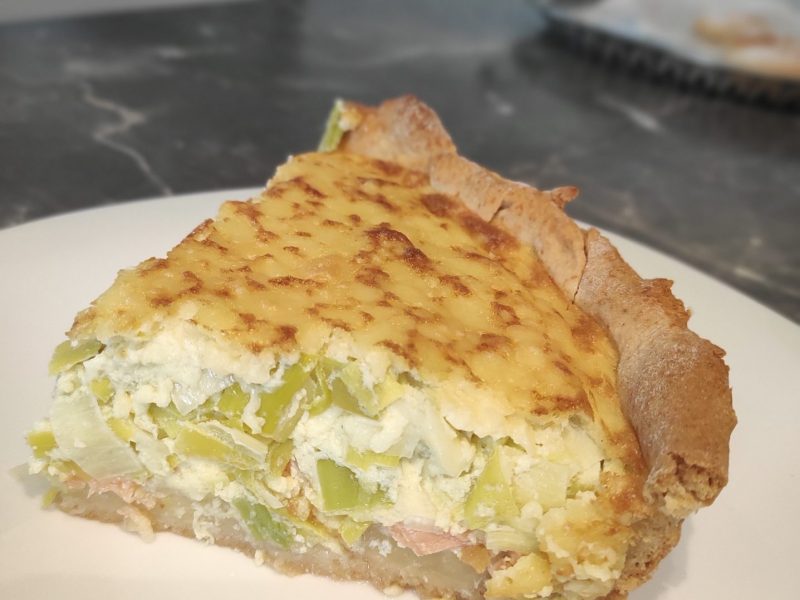 Cliquez pour zoomer ! Gâteau poireaux, lardons et fromage Thermomix par Gloria