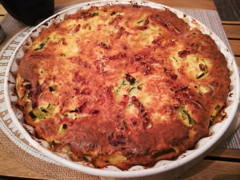 Cliquez pour zoomer ! Clafoutis courgettes et feta Thermomix par sandoa