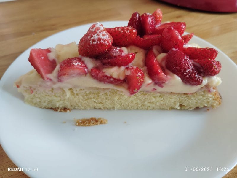 Cliquez pour zoomer ! Tarte renversée aux fruits rouges et citron vert Thermomix par Juanita