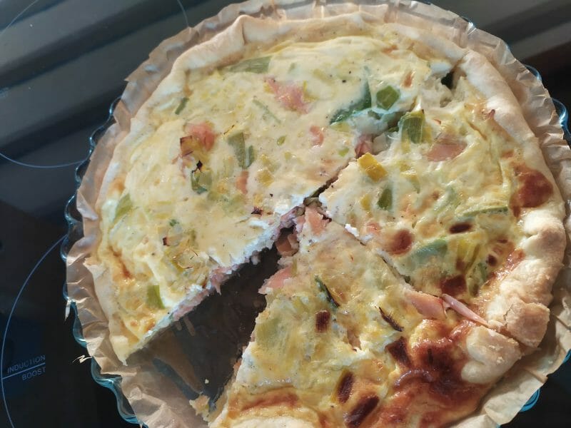 Cliquez pour zoomer ! Quiche Poireaux et Saumon Thermomix par lety79