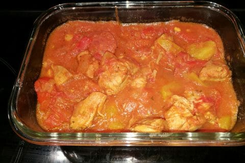 Cliquez pour zoomer ! Sauté de poulet au chorizo Thermomix par karocooking