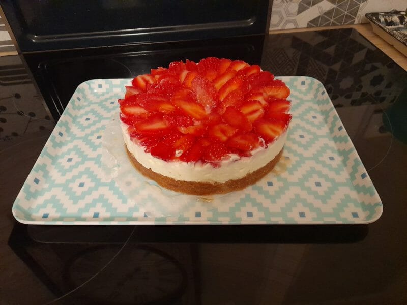 Cliquez pour zoomer ! Tarte aux fraises sans cuisson Thermomix par almureau