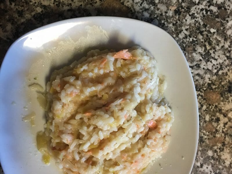 Cliquez pour zoomer ! Risotto poireaux et saumon fumé Thermomix par Ray