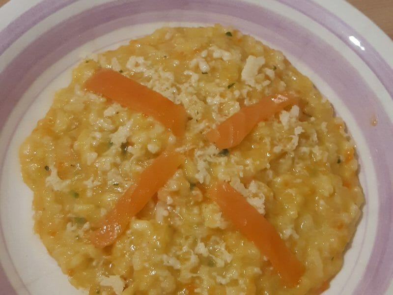 Cliquez pour zoomer ! Risotto carottes et saumon fumé Thermomix par laeticelo