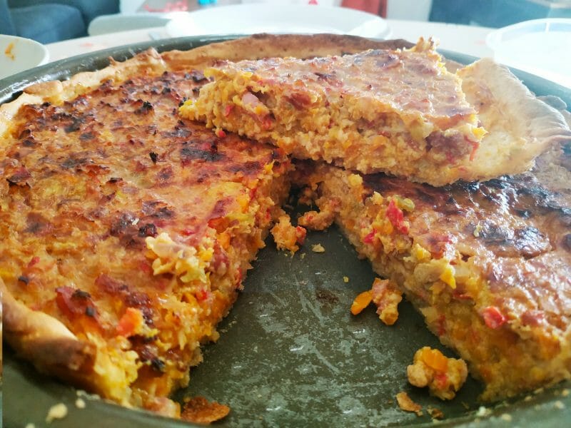 Cliquez pour zoomer ! Tarte courgettes et carottes Thermomix par clarisse44580