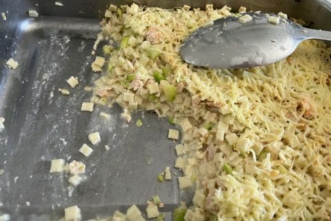 Cliquez pour zoomer ! Gratin de crozets aux courgettes et saumon fumé Thermomix par ninounette69