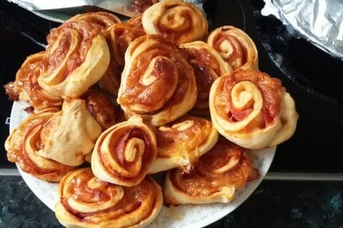 Cliquez pour zoomer ! Pizza rolls jambon champignons au Thermomix