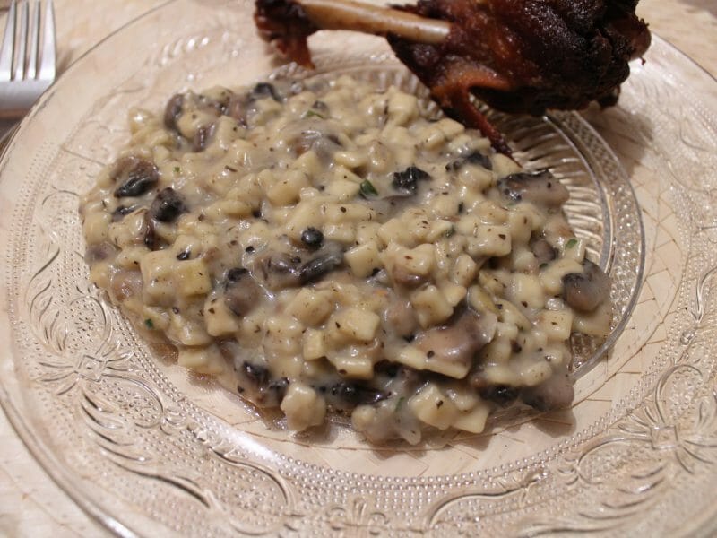 Cliquez pour zoomer ! Risotto de crozets et champignons Thermomix par yetah