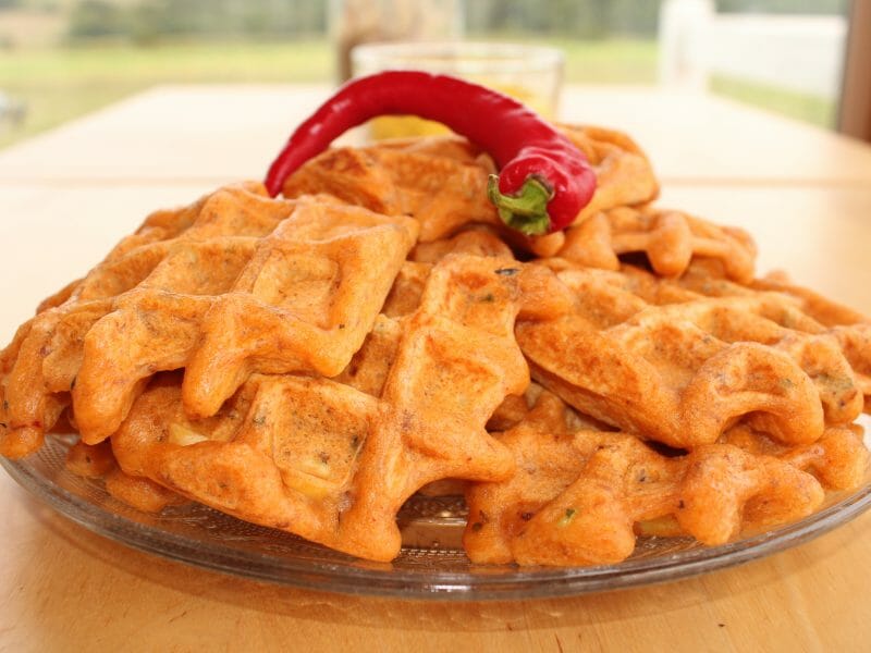 Cliquez pour zoomer ! Gaufres au chorizo Thermomix par yetah