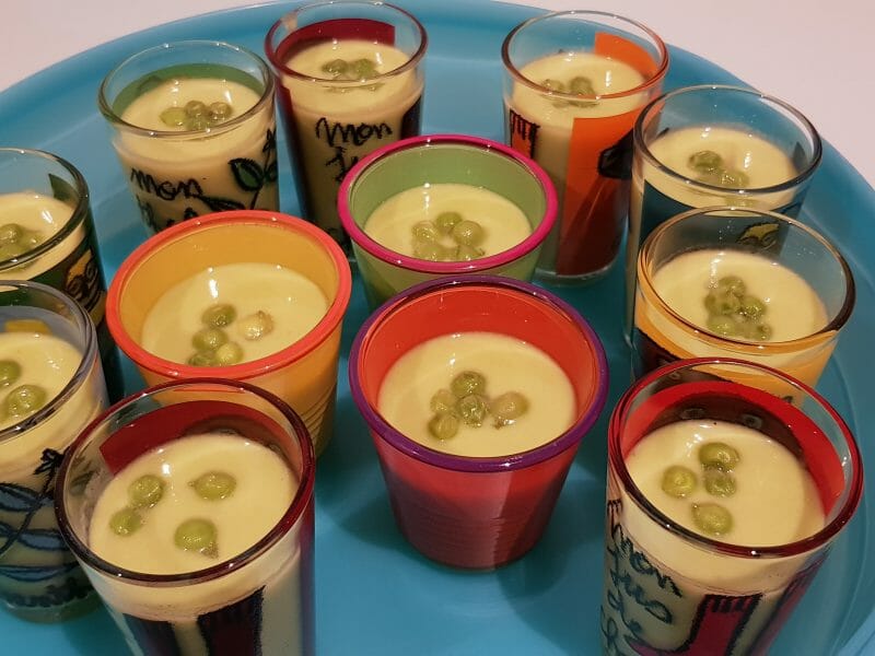 Cliquez pour zoomer ! Crème de petits pois à la mozzarella Thermomix par joali