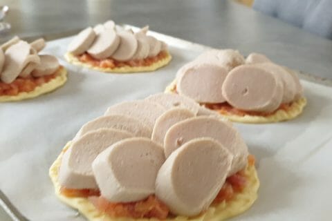 Cliquez pour zoomer ! Tarte de boudin blanc et chutney d’ananas Thermomix par debbo