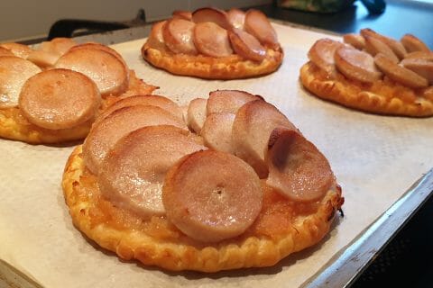 Cliquez pour zoomer ! Tarte de boudin blanc et chutney d’ananas Thermomix par debbo