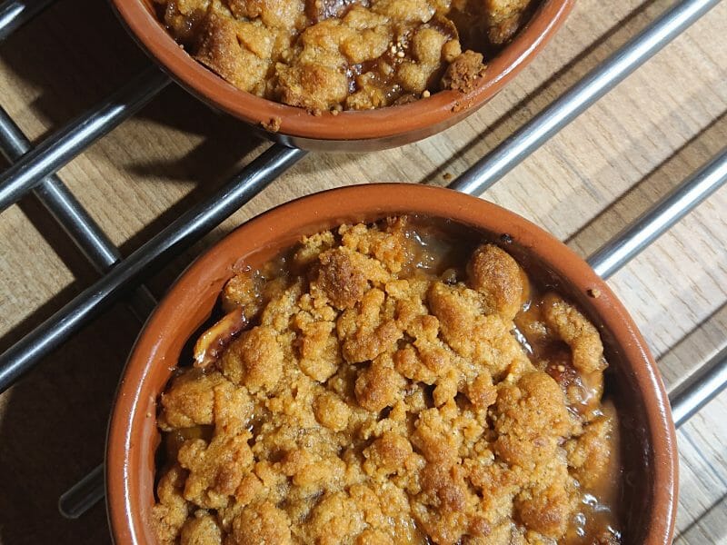 Cliquez pour zoomer ! Crumble aux mirabelles Thermomix par duchesse21